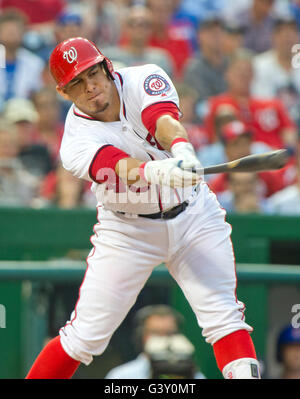 Washington Nationals catcher Wilson Ramos (40) bats in the fourth ...