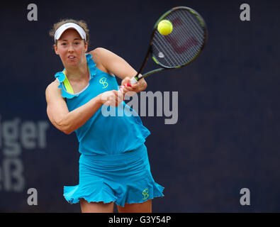 Braunschweig, Germany. 16 June, 2016. Nina Stojanovic in action at the 2016 Braunschweig Womens Open ITF Pro Circuit $25,000 tennis tournament. Credit:  Jimmie48 Photography/Alamy Live News Stock Photo