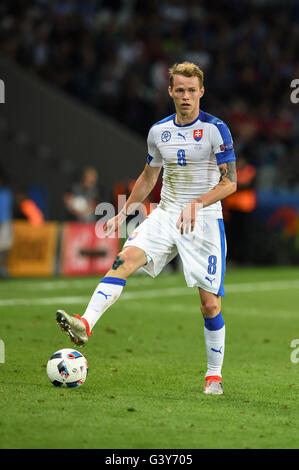 Ondrej Duda (Slovakia) ; June 15, 2016 - Football : Uefa Euro France 2016, Group B, Russia 1-2 Slovakia at Stade Pierre Mauroy, Lille Metropole, France.; ; © aicfoto/AFLO/Alamy Live News Stock Photo