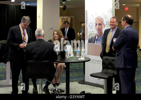 Participants at a business expo - USA Stock Photo