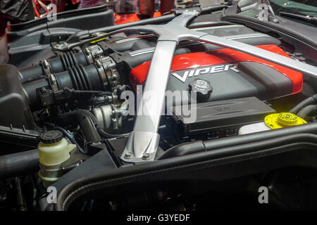 Dodge Viper engine bay Stock Photo