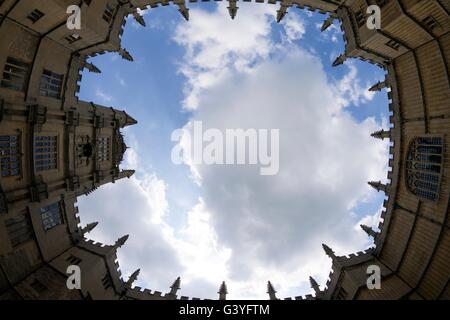 Tower of Five Orders, Old Schools Quadrangle, Bodleian Library, Oxford University, Oxfordshire, England, UK, GB, Europe Stock Photo