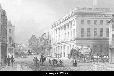 NORTHUMBERLAND: Royal Arcade, Newcastle-Upon-Tyne (Allom) , antique print 1832 Stock Photo