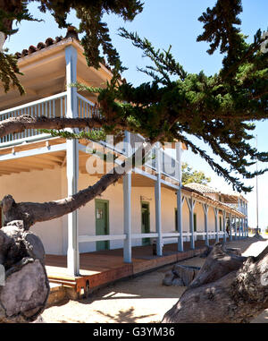 The Custom House at Monterey State Historic Park is California Landmark No. 1, the oldest government building in state. Stock Photo