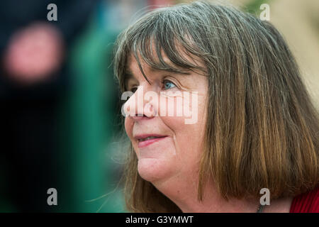 Julia Donaldson, English writer, playwright and performer, and the 2011–2013 Children's Laureate. Author of 'The Gruffalo' childrens book. The Hay Festival, Saturday 28 May 2016 Stock Photo