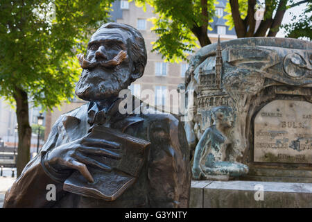 Charles Karel Buls statue Agora Square Brussels Belgium Stock Photo