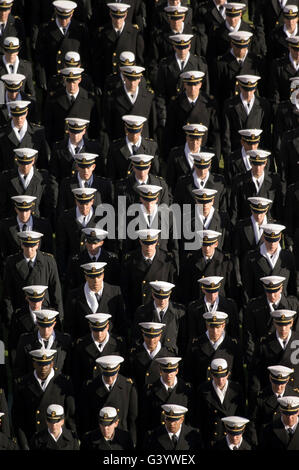 Midshipmen from the U.S. Naval Academy. Stock Photo