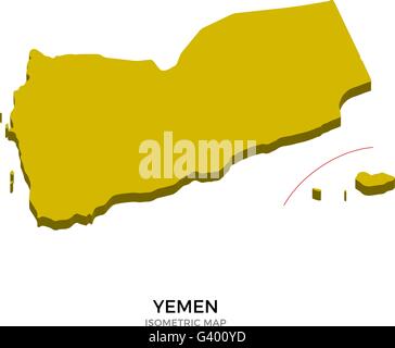 Yemen Political Map with capital Sanaa, national borders and most Stock ...