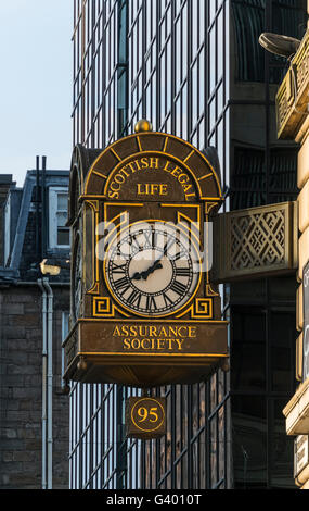 Scottish Legal Life Assurance Society Clock, Glasgow,Scotland,UK, Stock Photo