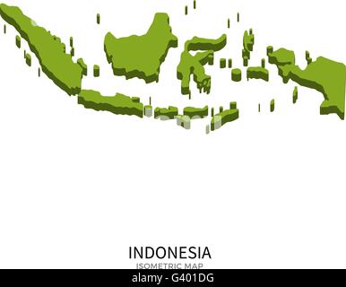 Detailed vector map of Indonesia and capital city Jakarta Stock Vector ...