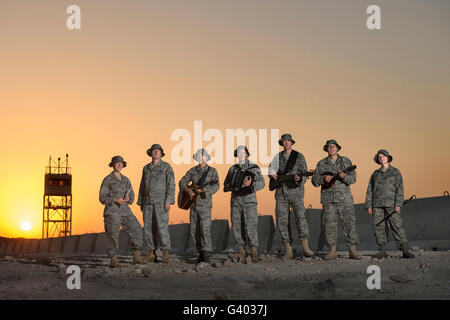 United States Air Forces Central band. Stock Photo