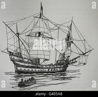 Sailing ship Slate with Pers wish engraving