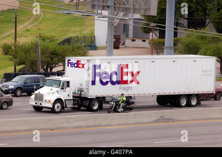 FedEx Freight Truck on the highway