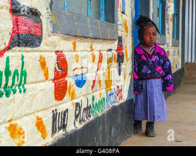 A child in a rural Kenyan school Stock Photo