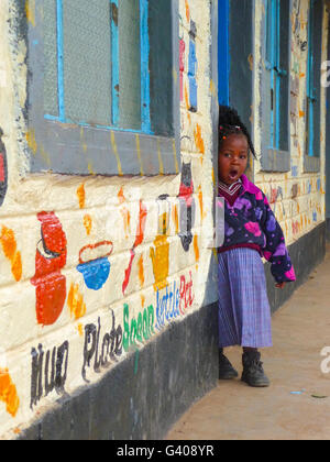 A child in a rural Kenyan school Stock Photo