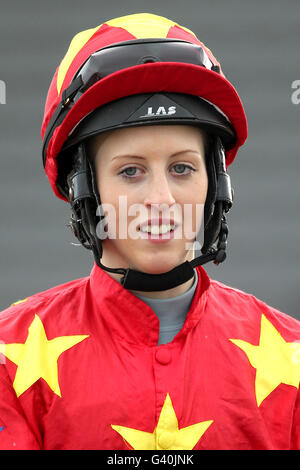 Horse Racing - Blue Square Winter Carnival - Southwell Racecourse. Jockey Amy Ryan. Stock Photo