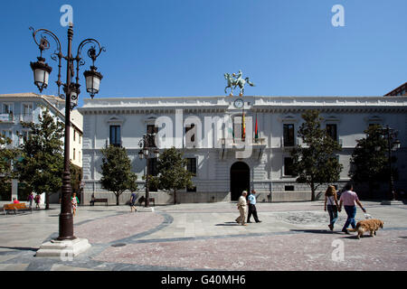 Plaza del Carmen with the town hall, city of Granada, Andalusia, Spain, Europe Stock Photo