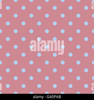 Seamless polka dot red pattern with circles, stock vector Stock Vector