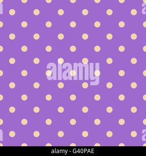 Seamless polka dot violet pattern with circles, stock vector Stock Vector