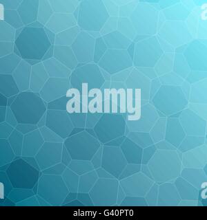 Abstract blue background with hexagons, stock vector Stock Vector