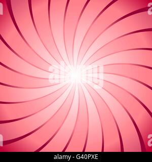 Abstract red ray twirl background, stock vector Stock Vector
