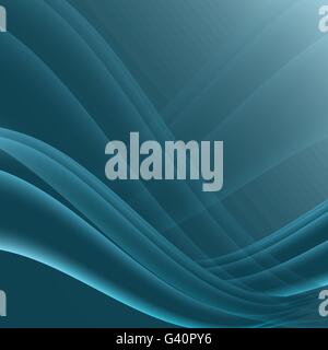 Blue and black waves modern futuristic abstract background, stock vector Stock Vector