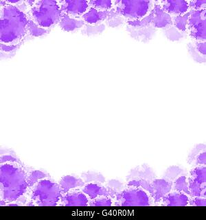 Abstract purple hand drawn watercolor background, stock vector Stock Vector