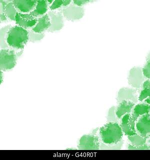 Abstract green hand drawn watercolor background, stock vector Stock Vector