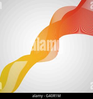 Abstract yellow and orange wave background, stock vector Stock Vector
