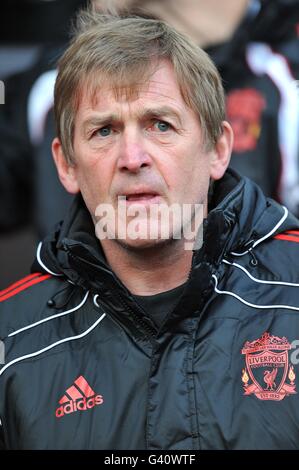 Soccer - FA Cup - Third Round - Manchester United v Liverpool - Old Trafford. Kenny Dalglish, Liverpool manager Stock Photo