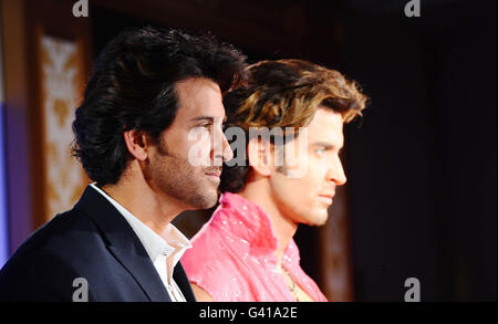 Bollywood actor Hrithik Roshan unveils his new waxwork at Madame Tussauds in London. Stock Photo