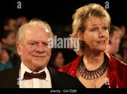 David Jason and his wife Gill arriving for the 2011 National Television Awards at the O2 Arena, London. Stock Photo