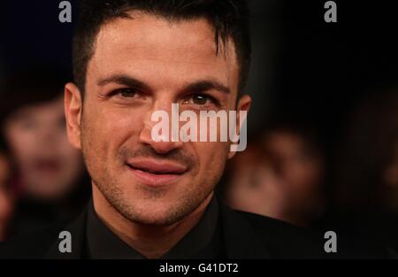 National Television Awards 2011 - Arrivals - London. Peter Andre arriving for the 2011 National Television Awards at the O2 Arena, London. Stock Photo