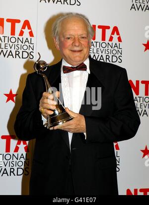 David Jason in the press room at the 2011 National Television Awards at the O2 Arenea, London. Stock Photo