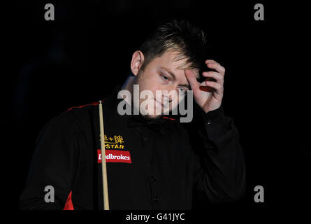 Northern Ireland's Mark Allen during the Ladbrokes Mobile Masters at Wembley Arena, London. Stock Photo