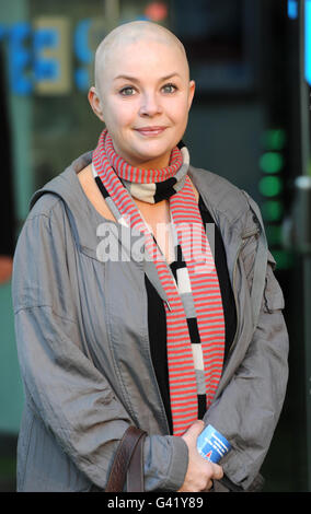 Gail Porter, arrives for the premiere of Gnomeo and Juliet, an animated film produced by Sir Elton John and David Furnish, at the Odeon Leicester Square, London. Stock Photo