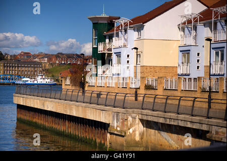 Harton Quays Park, South Shields riverside Stock Photo