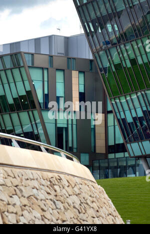 Harton Quays Park, South Shields riverside Stock Photo