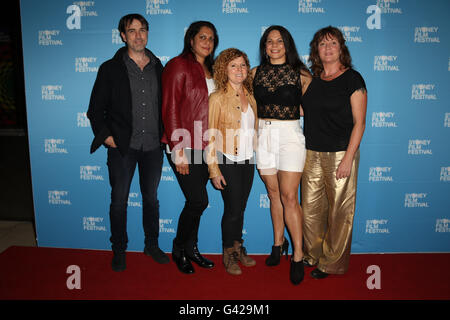 Sydney, Australia. 18 June 2016. Cast members attend the Destination Arnold World Premiere at Event Cinemas George Street as part of the Sydney Film Festival. Credit:  Richard Milnes/Alamy Live News Stock Photo