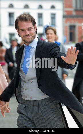 Beloeil, Belgium. 18th June, 2016. Prince Felix of Luxemburg depart Marriage of Guillaume de Dampierre and Princess Alix de Ligne at Château de Beloeil in Beloeil RPE/Albert Nieboer/Netherlands OUT - NO WIRE SERVICE - Credit:  dpa/Alamy Live News Stock Photo