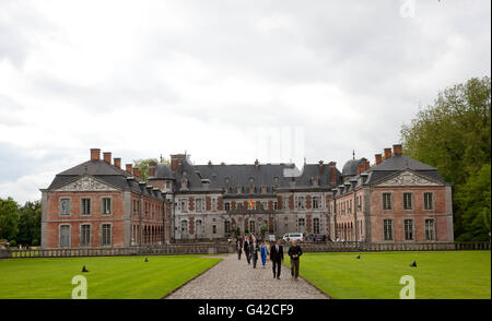 Beloeil, Belgium. 18th June, 2016. Château de Beloei Marriage of Guillaume de Dampierre and Princess Alix de Ligne at Château de Beloeil in Beloeil RPE/Albert Nieboer/Netherlands OUT - NO WIRE SERVICE - Credit:  dpa/Alamy Live News Stock Photo