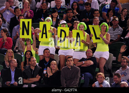 Tennis - 2011 Australian Open - Day Eight - Melbourne Park Stock Photo