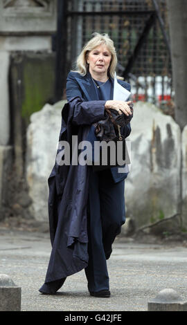 Actress Susan Hampshire arrives at a Service of Thanksgiving for Catherine Walker held at St Luke's Church, Chelsea. Stock Photo