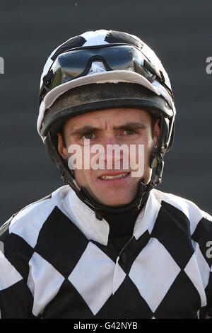 Horse Racing - Blue Square Winter Carnival - Southwell Racecourse. Tom Eaves, jockey Stock Photo