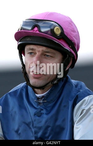 Horse Racing - Blue Square Winter Carnival - Southwell Racecourse. Micky Fenton, jockey Stock Photo