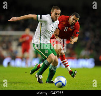 Soccer - Carling Nations Cup - Republic of Ireland v Wales - Aviva Stadium Stock Photo