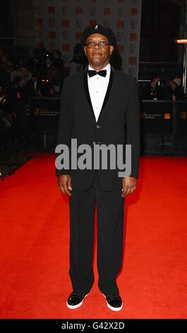 Samuel L Jackson arriving at the 2011 Orange British Academy Film Awards at The Royal Opera House, Covent Garden, London. Stock Photo