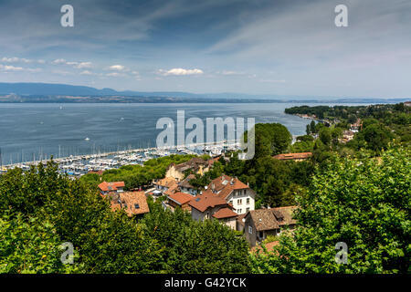 Thonon les Bains. Lake Léman view. Haute Savoie. France Stock Photo