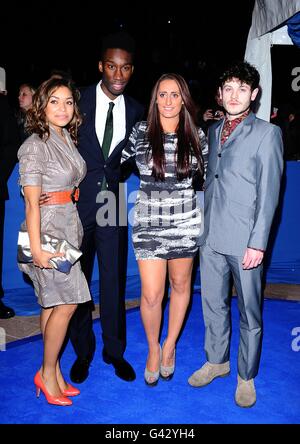 The Cast Of Misfits (left To Right) Antonia Thomas, Nathan Stewart 