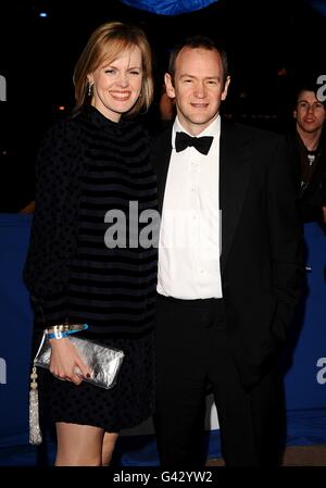 Alexander Armstrong and guest and arriving for the 2010 British Comedy Awards at Indigo2, at the O2 Arena, London. Stock Photo